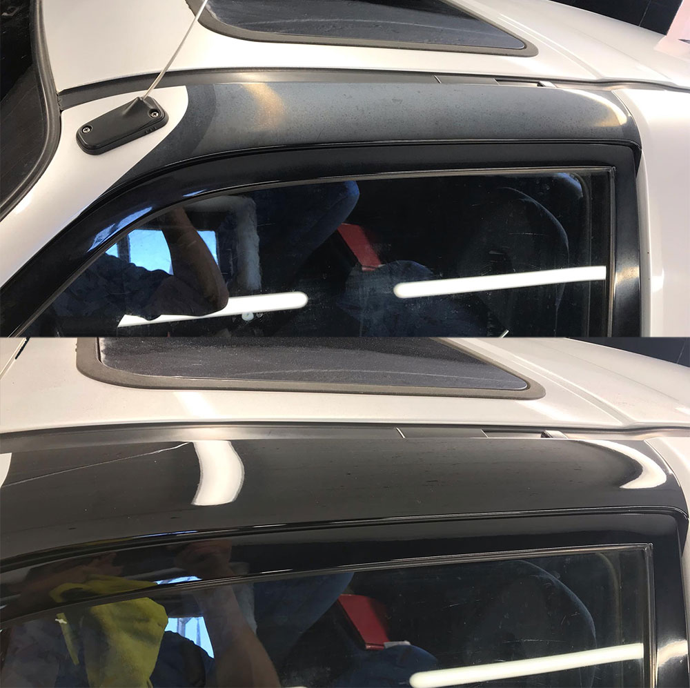 RAV4 polerowanie przed i po