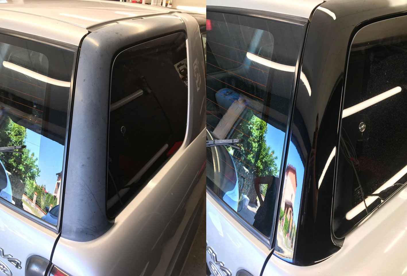 RAV4 polerowanie przed i po